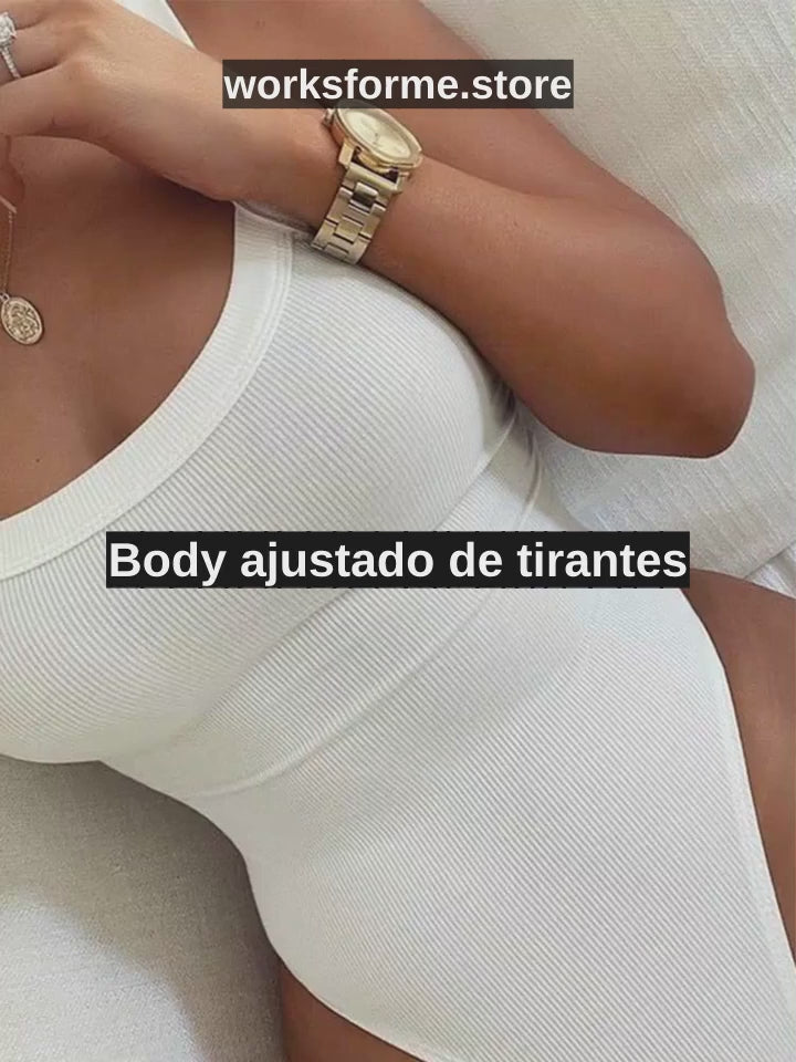 Body ajustado de tirantes